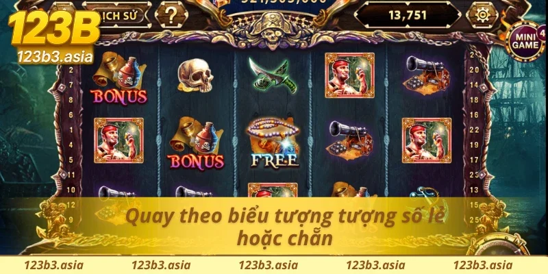 Vua Hải Tặc và tính năng quay theo biểu tượng